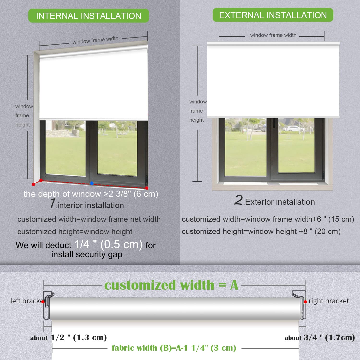 Tende oscuranti motorizzate per casa ufficio e cinema ricaricabili dimensioni personalizzabili grigio 180 x 200 cm
