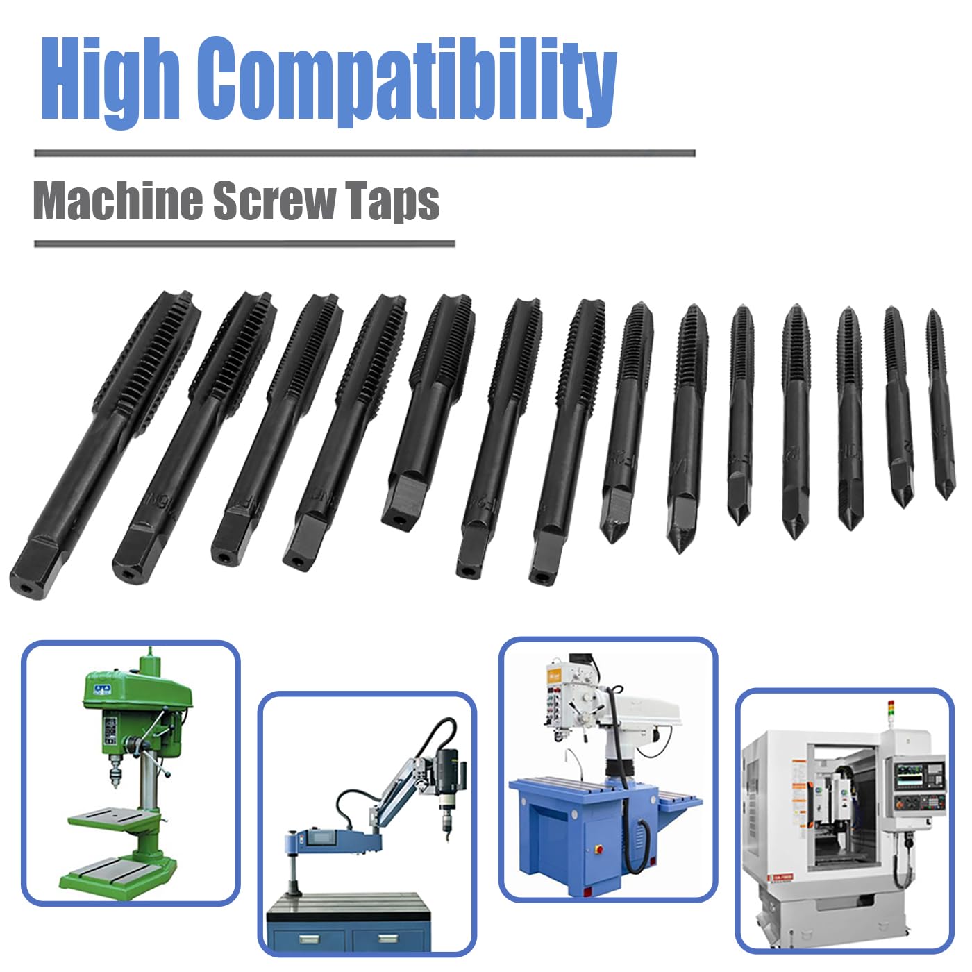 Mesee Thread Taps - Nitriding HSS Set -7