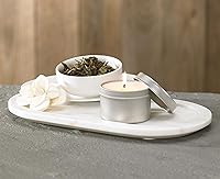 Vista 3 de Westin Vela de té blanco en lata, vertida a mano, vela de soja en lata, aroma característico de té blanco, 4 onzas, juego de 10