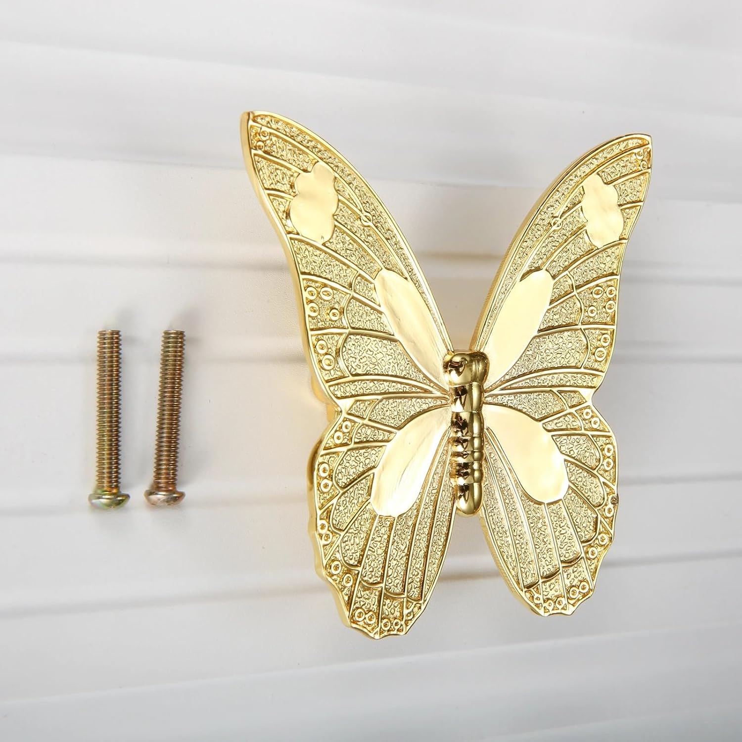 Butterfly Furniture Handle Pull Knob Door Cupboard Cabinet Handles Kitchen Drawer Pull Handle Home Door Decoration(B)