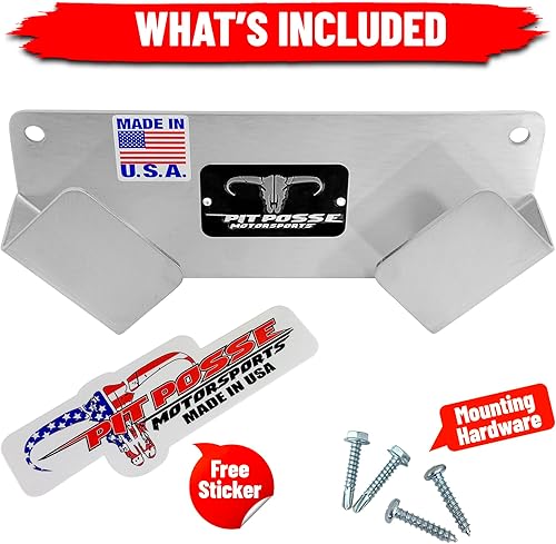 Miniatura 7 de Pit Posse PP3360 - Soporte de llave de tuerca de 4 vías de aluminio para remolque de carreras cerrado, garaje, fabricado en EE. UU., organizador de