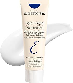Embryolisse Lait-Crème Retinol Alternative Anti-Aging Face Moisturizer & Makeup Primer for Normal to Sensitive Skin. Reduces Fine Lines, Wrinkles & Puffiness, 2.54 Fl Oz