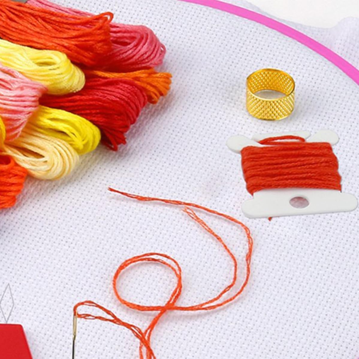 Embroidery Hoop Circle Frame DIY Plastic 5pcs