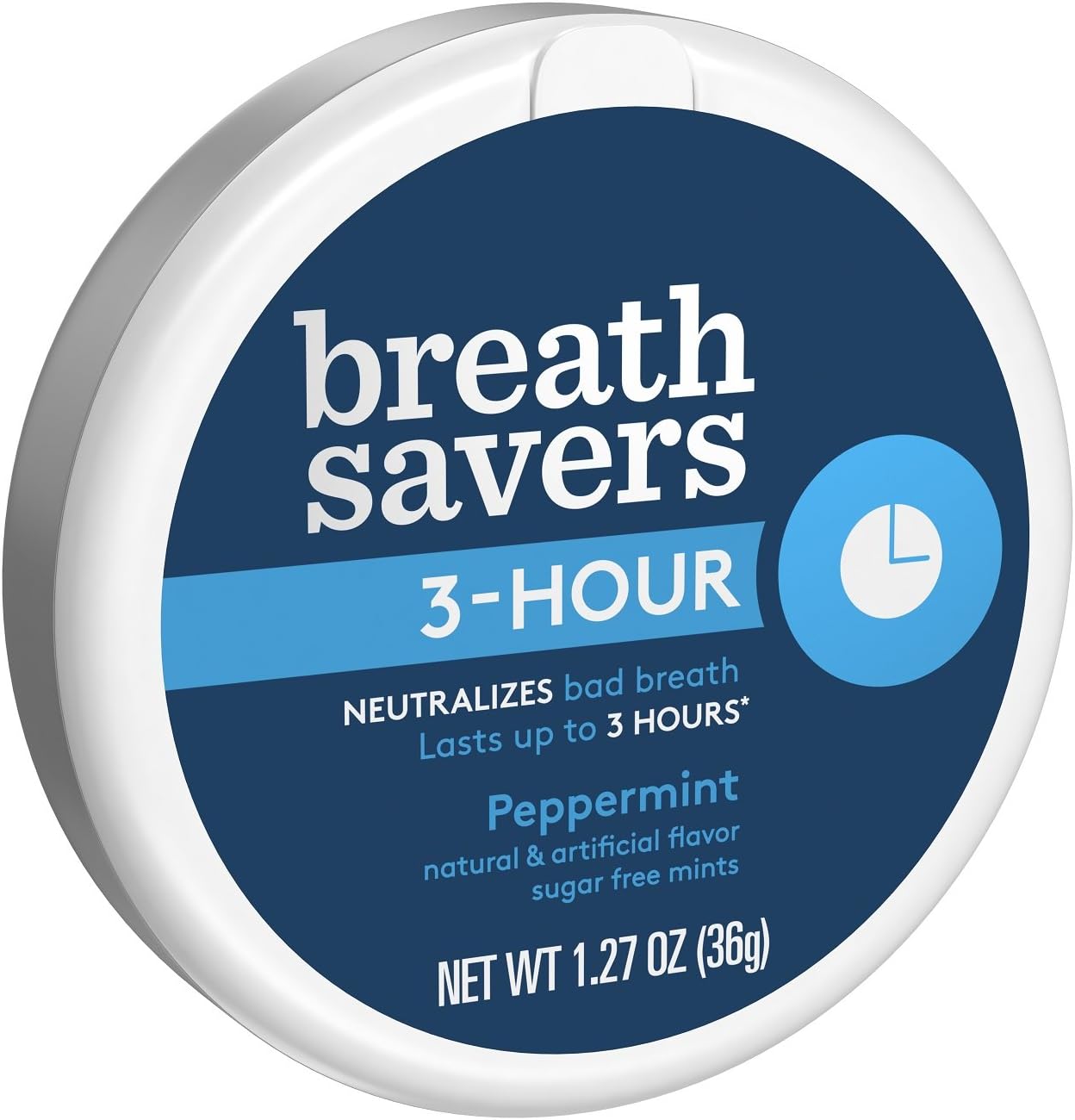Breath SaversSugar Free Mints, Peppermint, 1.27 Ounce