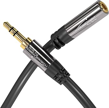 KabelDirekt Headphone 3.5mm Extension Lead Cable 6.5ft