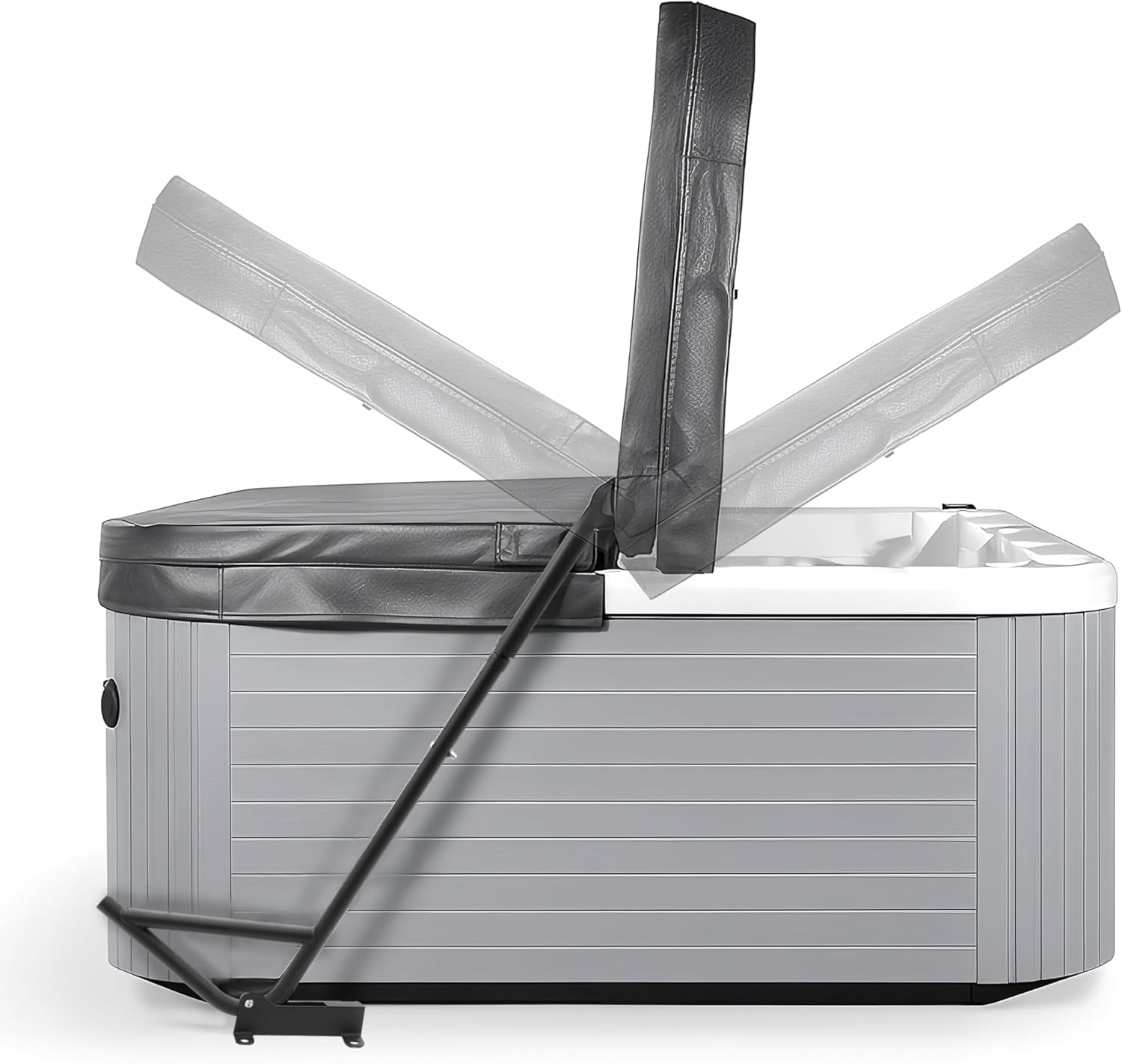 Hot Tub Cover Lifter Spa Cover Lift Hot Tub Cover Lift Adjustable Height 41-59 Inch Under Mount Hot Tub Cover Fit for Most Spa Hot Tubs