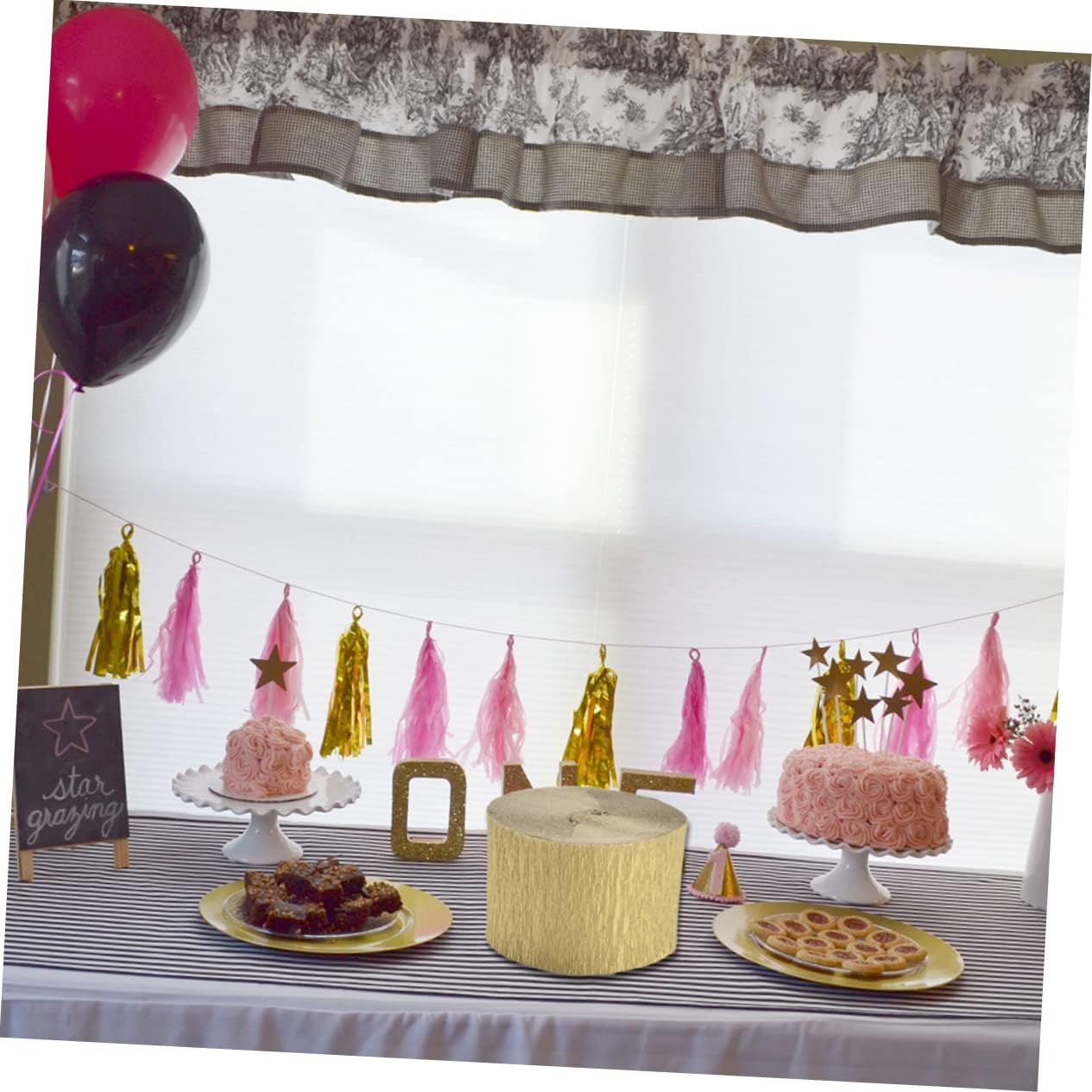 ARTSEWPLY 6pcs DIY Crepe Paper Streamer Decorative Crepe Paper for Party Streamer