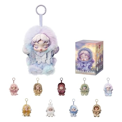 POP MART SKULLPANDA L’impressionnisme Series Plush Doll Blind Box Figures, Random Design Action Figures Collectible Toys Home Decorations, Holiday Birthday Gifts for Girls and Boys, Single Box - Skullpanda L’impressionnisme Series Plush Doll - Single Box