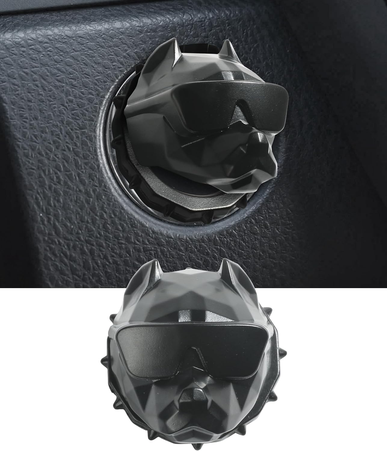 Zlirfy Push Start Button Cover,Bully Dog Car Start Button