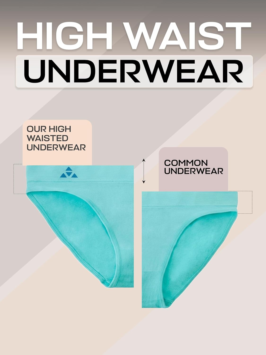 Balanced Tech Women's 3 Pack Seamless Low Rise Bikini Panties