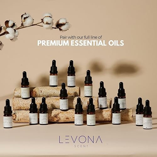 Miniatura 6 de Levona Scent Difusor de aceite esencial Difusor de aire frío, aroma enchufable sin agua con luz nocturna, control por aplicación para el hogar,