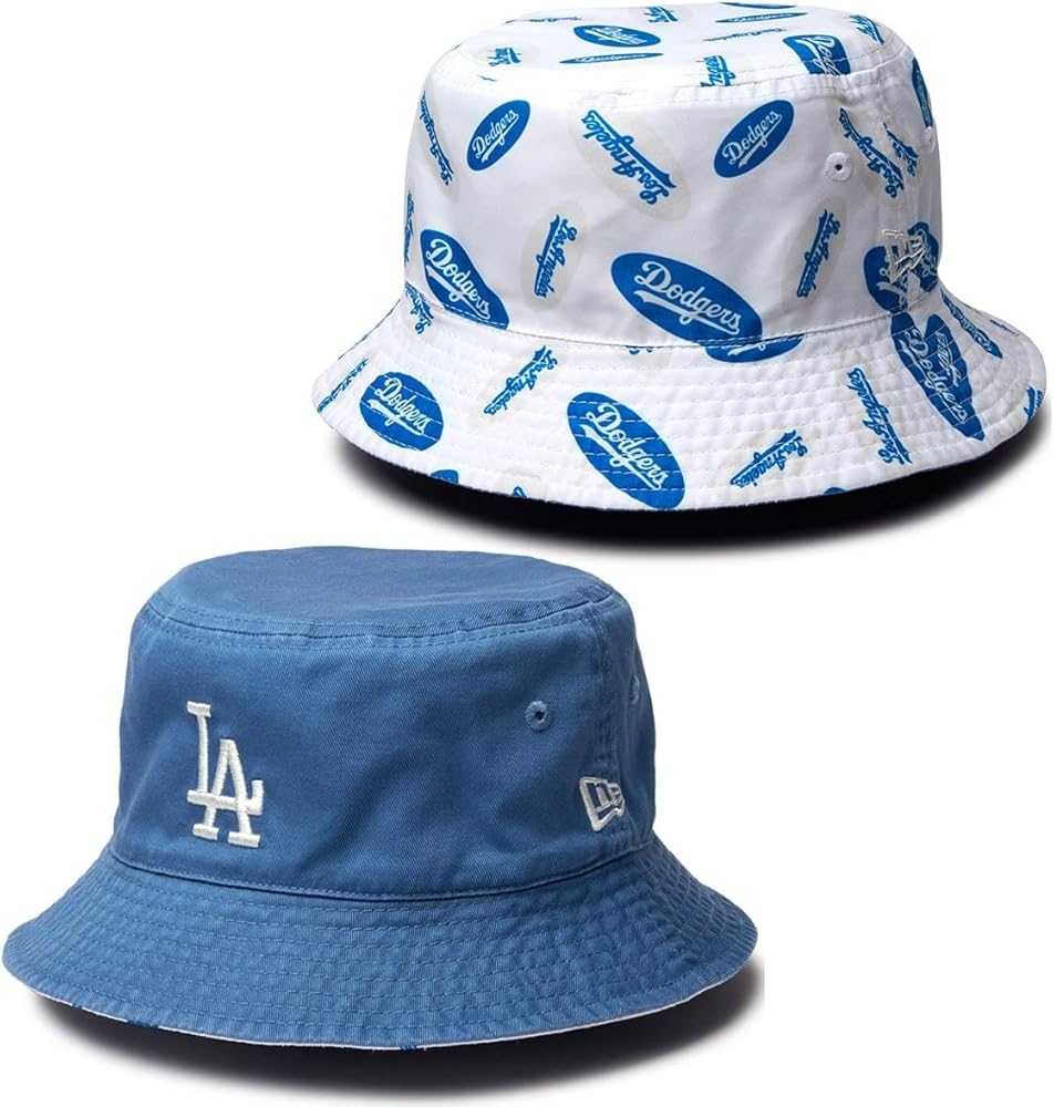 Amazon | [ニューエラ] バケットハット リバーシブル MLBロサンゼルス