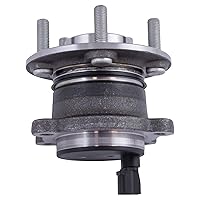 Vista 514 de TRQ Juego de 2 rodamientos de rueda trasera y conjunto de cubo con sensor ABS compatible con Ford Transit Connect 2014-2018