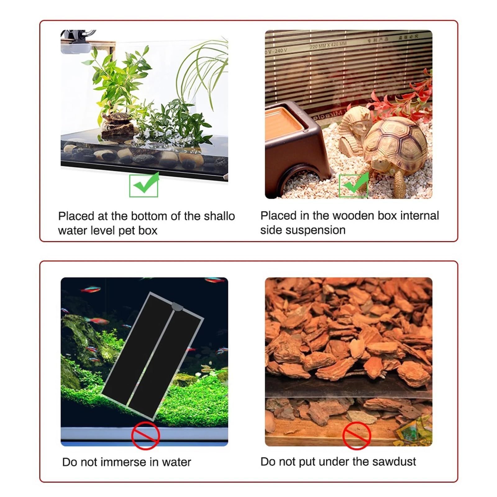Heizmatte für Pflanzen, 5–45 W, wasserdicht, Pflanzensamen, Keimung, Anzucht, Klon-Starter-Pad, Gartenbedarf, Reptilien, Heizmatte, beheizter Anzuchtkasten (35 W)