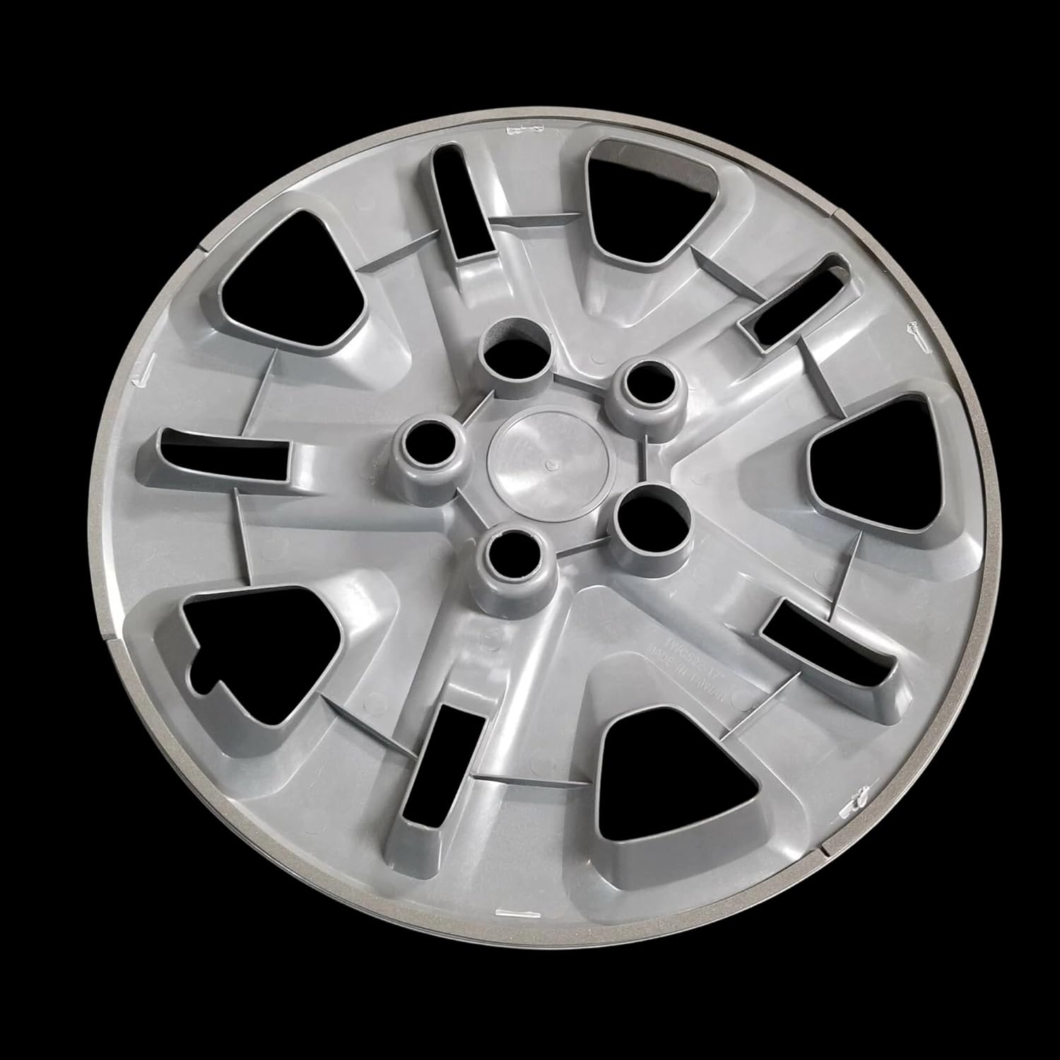 Set of 4 – 17" Hubcap Replica Replacement for 2014-2020 Dodge Caravan & 2013-2020 Dodge Journey | Silver Wheel Covers Under Lug Nut Retention | Fits 17 Inch Factory Steel Wheels | #8046B