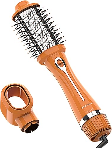 Cepillo secador de pelo, cepillo de aire caliente de doble voltaje, voluminizador y negativo iónico de un solo paso, cepillo secador de pelo en uno