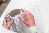 Duck Max Strength Bubble Cushioning Wrap for Moving & Shipping, 15 FT, Large Bubble Packing Wrap for Heavy Duty Protection Packaging Boxes, Clear Bubble Roll Moving Supplies, Perforated Every 12 IN – view 4