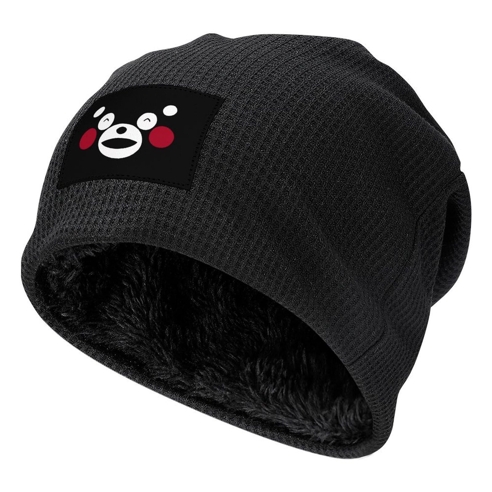 Amazon.co.jp: くまモン ニット帽 キャップ 帽子 ローキャップ 秋 冬 