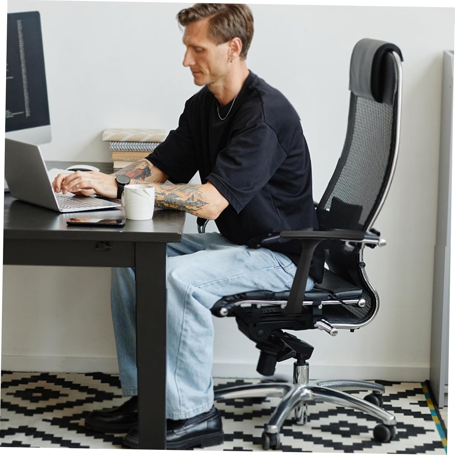 Alipis 1Pair Comfortable Gaming Chair Armrests Arm Rest Cushions for Office and Gaming Chairs Easy Installation Stylish Design Ergonomic Support for Arm Fatigue Relief