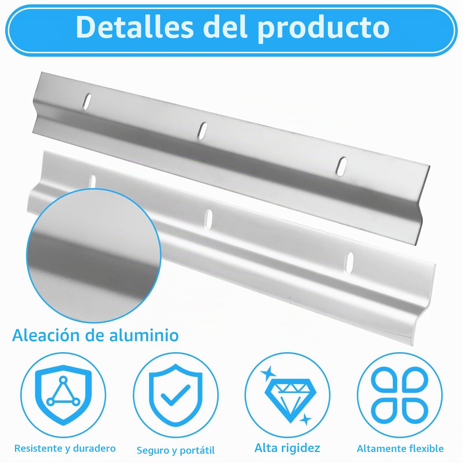 YAYODS 6 abrazaderas en Z para colgar - 30 cm French Cleat Riel de suspensión con tornillos - Soportes de pared entrelazados para fotos, espejos, obras de arte, pinturas