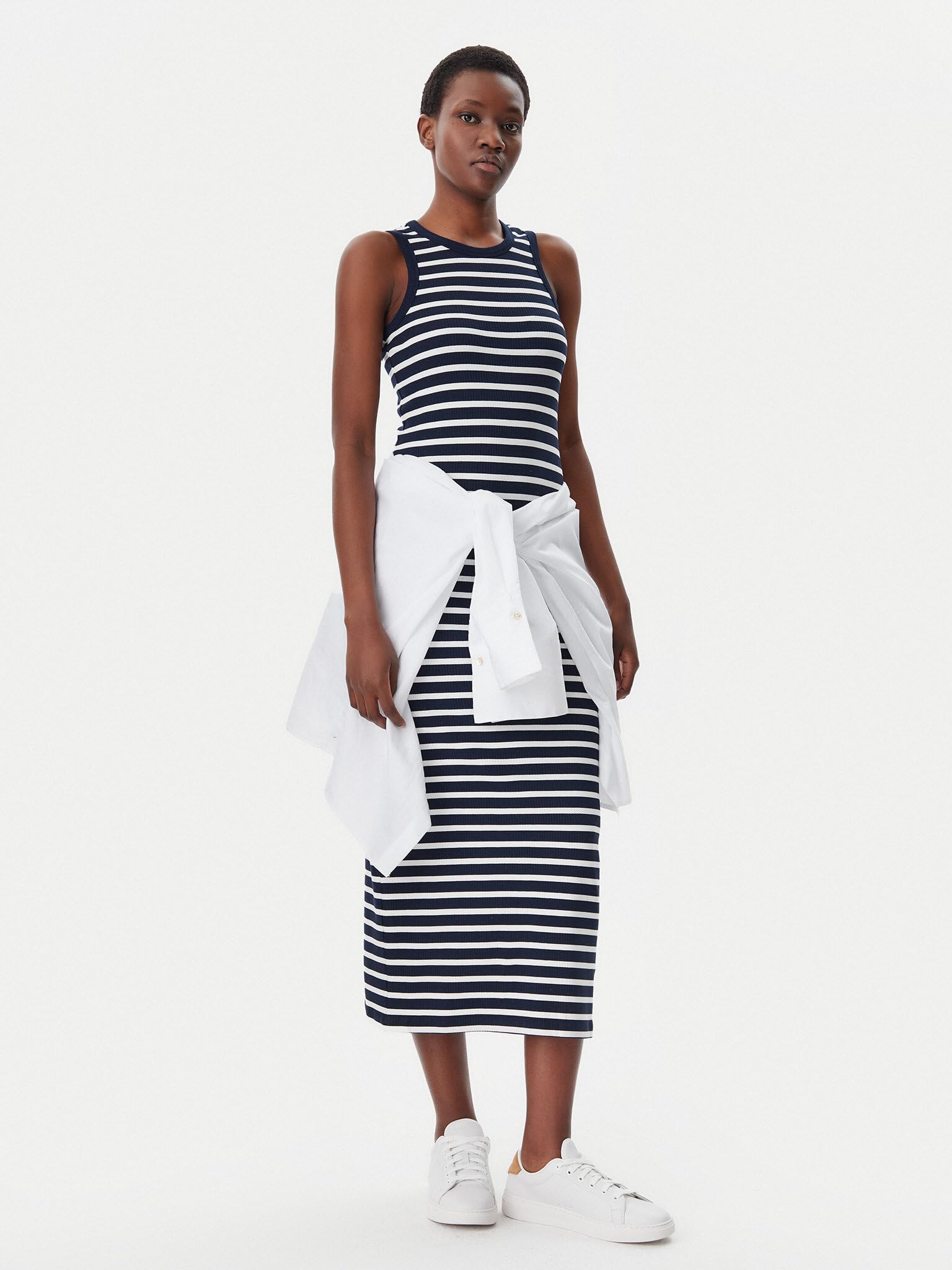 Tommy Hilfiger Damen Kleid Midi Dress Slim Fit