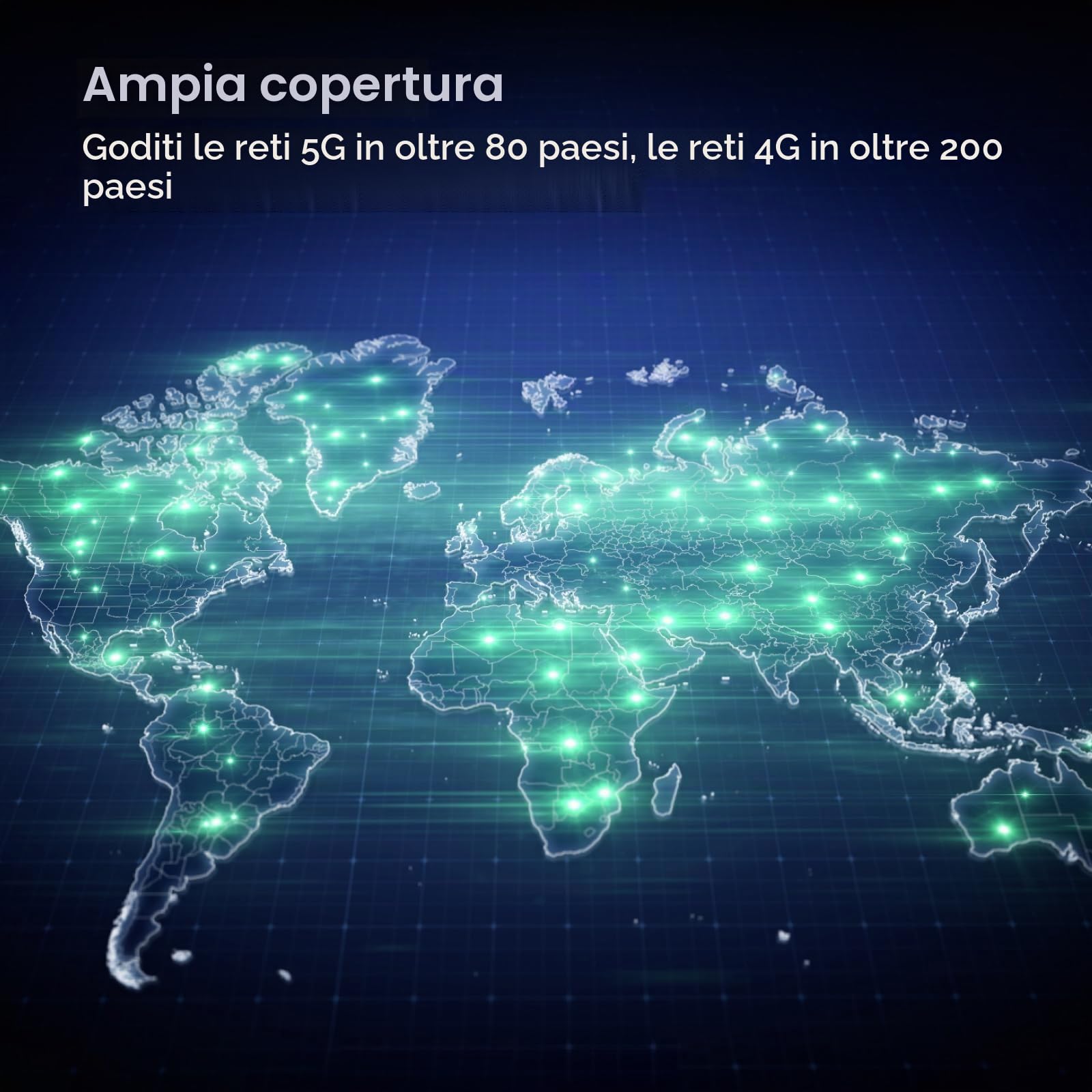 GlocalMe Numen Air - Router Wi-Fi mobile 5G, non necessita di scheda SIM, hotspot 5G LTE con pacchetto dati europei da 30 GB, supporta 16 dispositivi contemporaneamente, batteria da 5400 mAh, hotspot