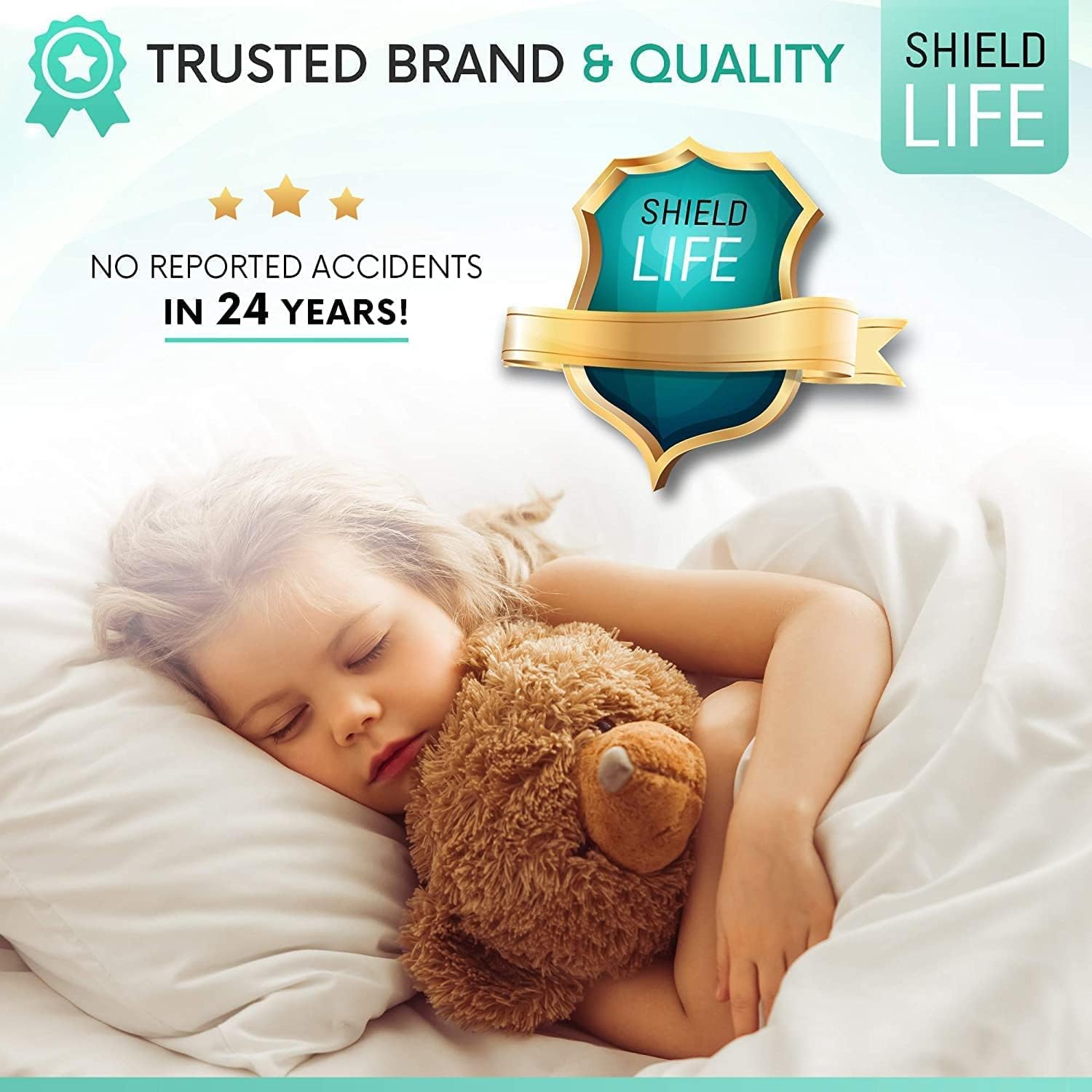 100% Cotton Queen Mattress Pad/Blanket, Also can be Used as Cover by ShieldLife, Cotton Blend Protection Mat for Queen Size Bed, Compatible with TheraMat Heated Mattress Pads, Made in Korea