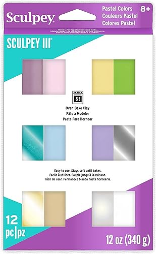 Sculpey Iii Polymer Clay Multipack 1oz 12/Pkg-Pastels