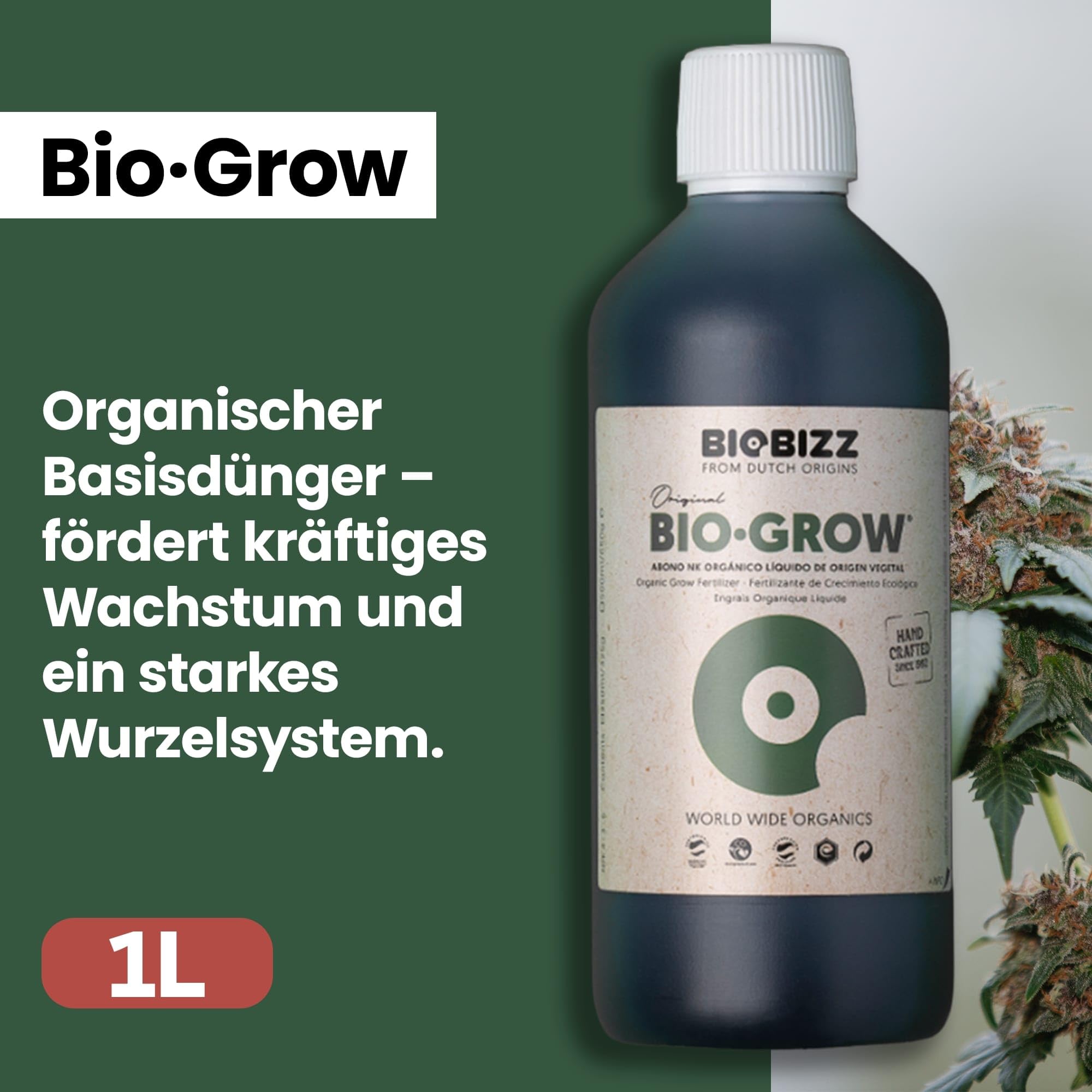 Biobizz XXL Trypack Indoor Set mit Bio Bloom, Bio Grow und Top Max je 1L und Bio Up, Bio Down je 250ml inklusive Messpipette
