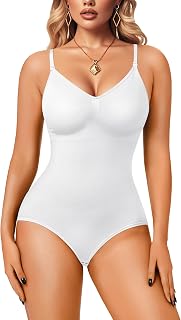 Women Slimming Bodysuits Shapewear Tops Tummy Control Body Shaper Spaghetti Strap Camisole Leotards Bodycon Jumpsuit