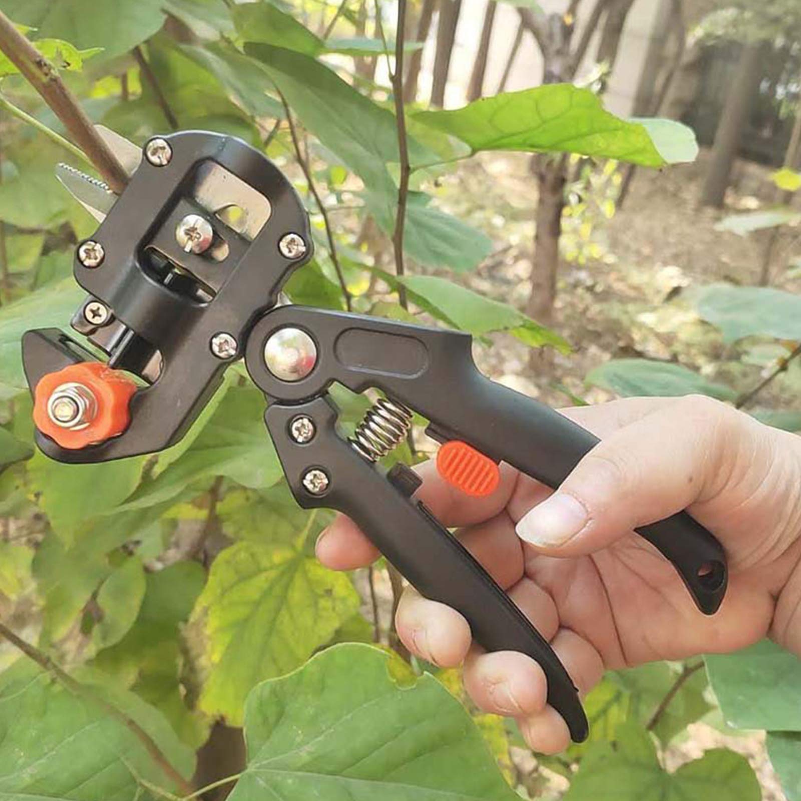 Strumenti di innesto professionale, 2 in 1 strumento di potatura del giardino innestato, pruner di innesto da giardino con 2 lame sostituibili, taglio di taglio a forbici di taglio