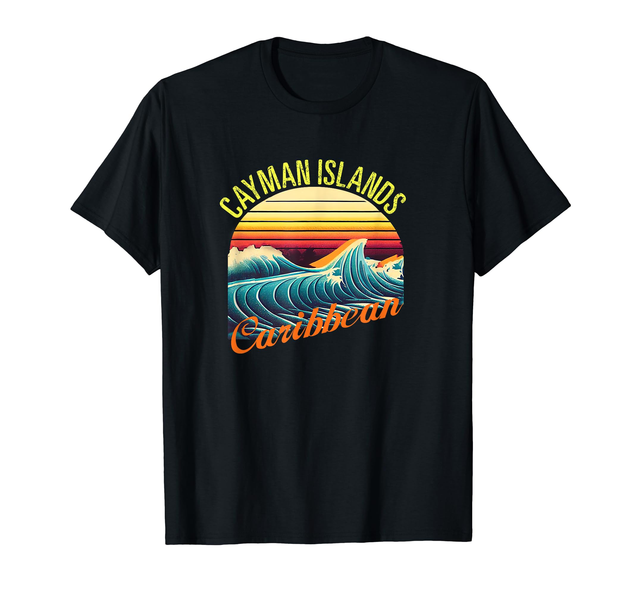 Cayman Islands Retro Surf Apparel & Beachwear Cayman Islands T-Shirt