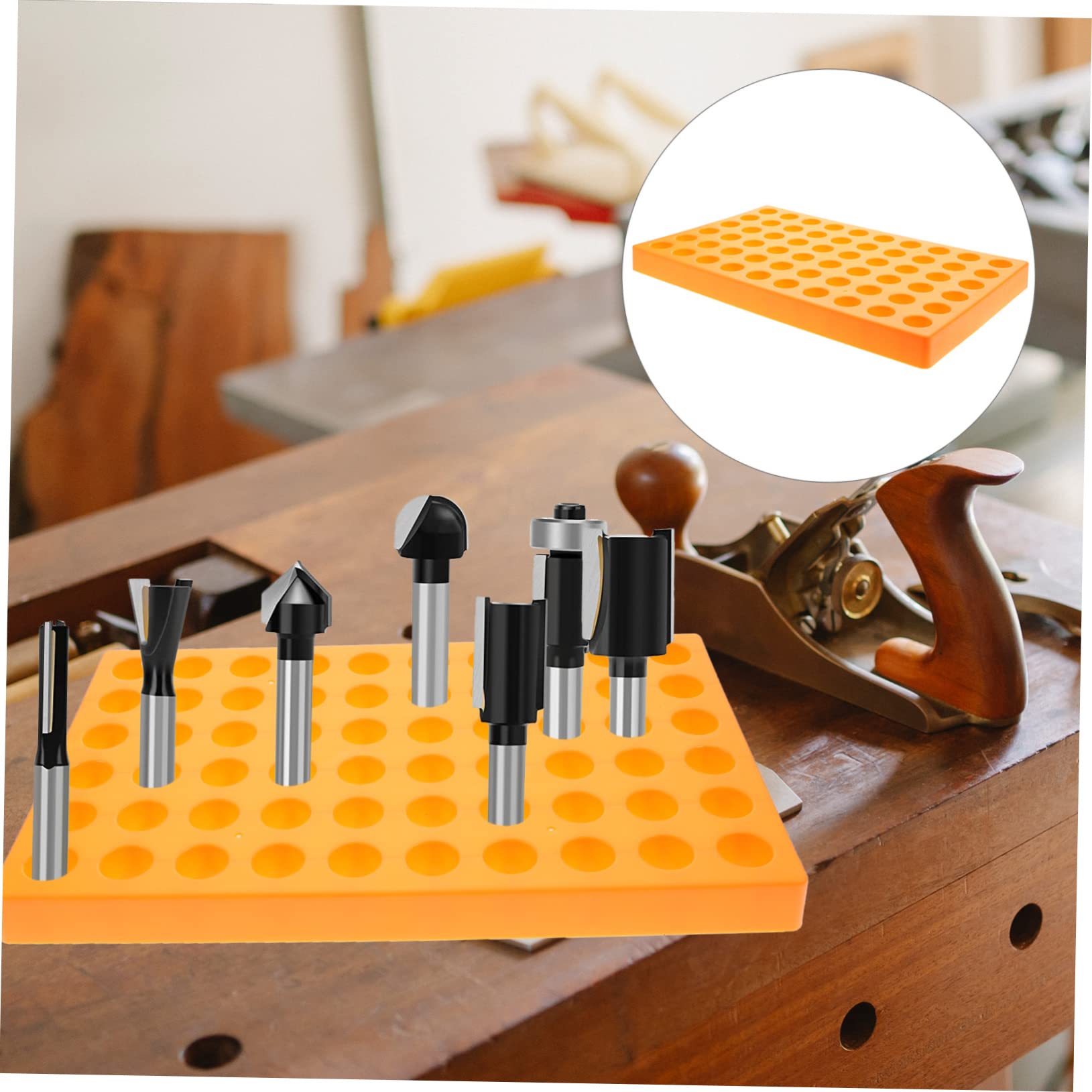 QUMIIRITY Milling Cutters Holder Storage Rack Cnc Tool Organizer for Drill Bits Design Multi Functionality Easy Access for Efficient Tool Management
