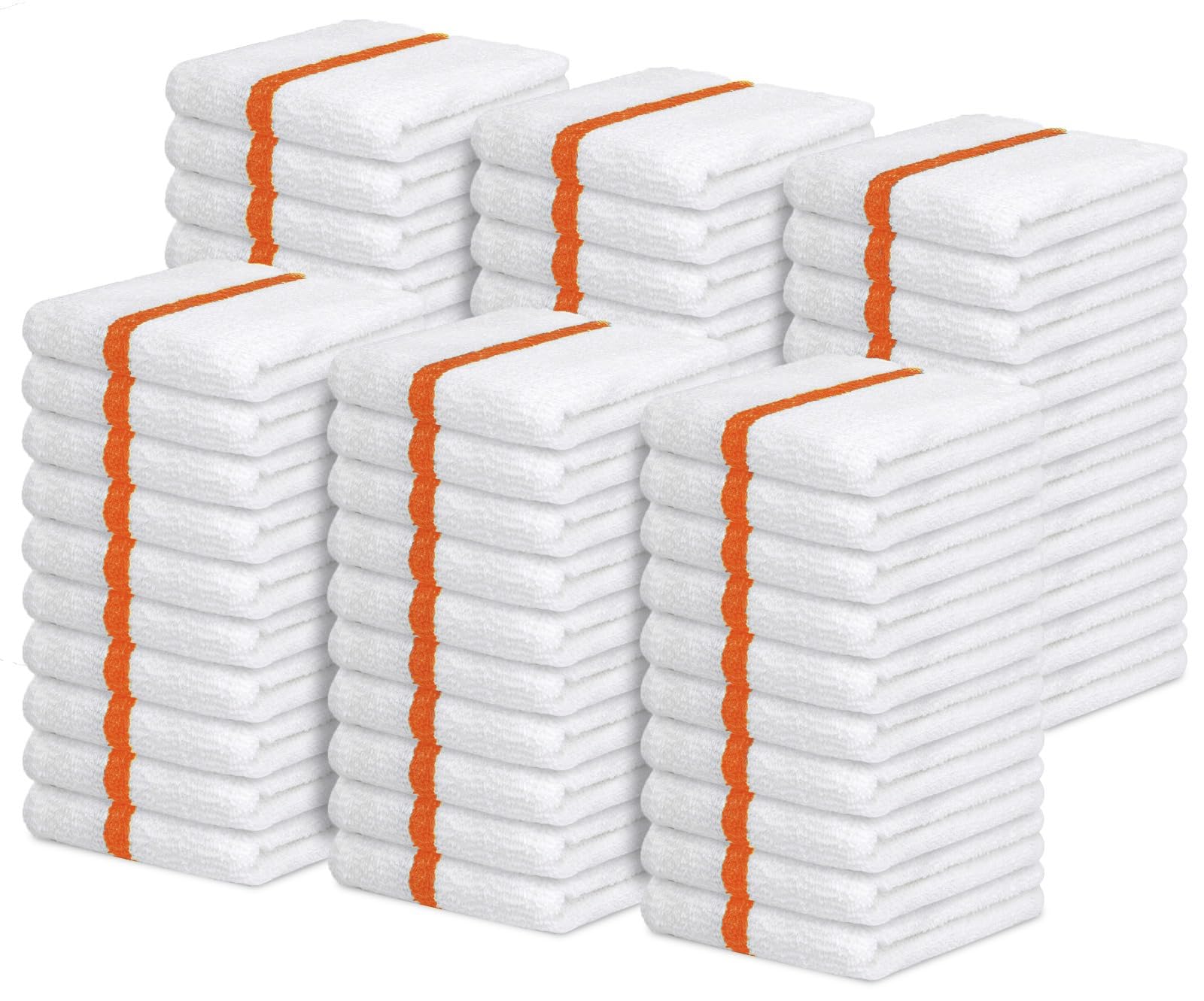 Avalon Towels Terry Bar Mop Towels Value Pack of 60 Size 16x19 Absorbent and Durable Multipurpose Cleaning Rags