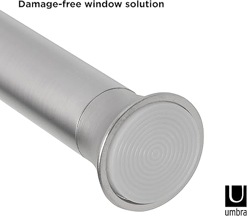 Miniatura 5 de Barra de cortina cromada de Umbra de 78 pulgadas de diámetro para la ventana