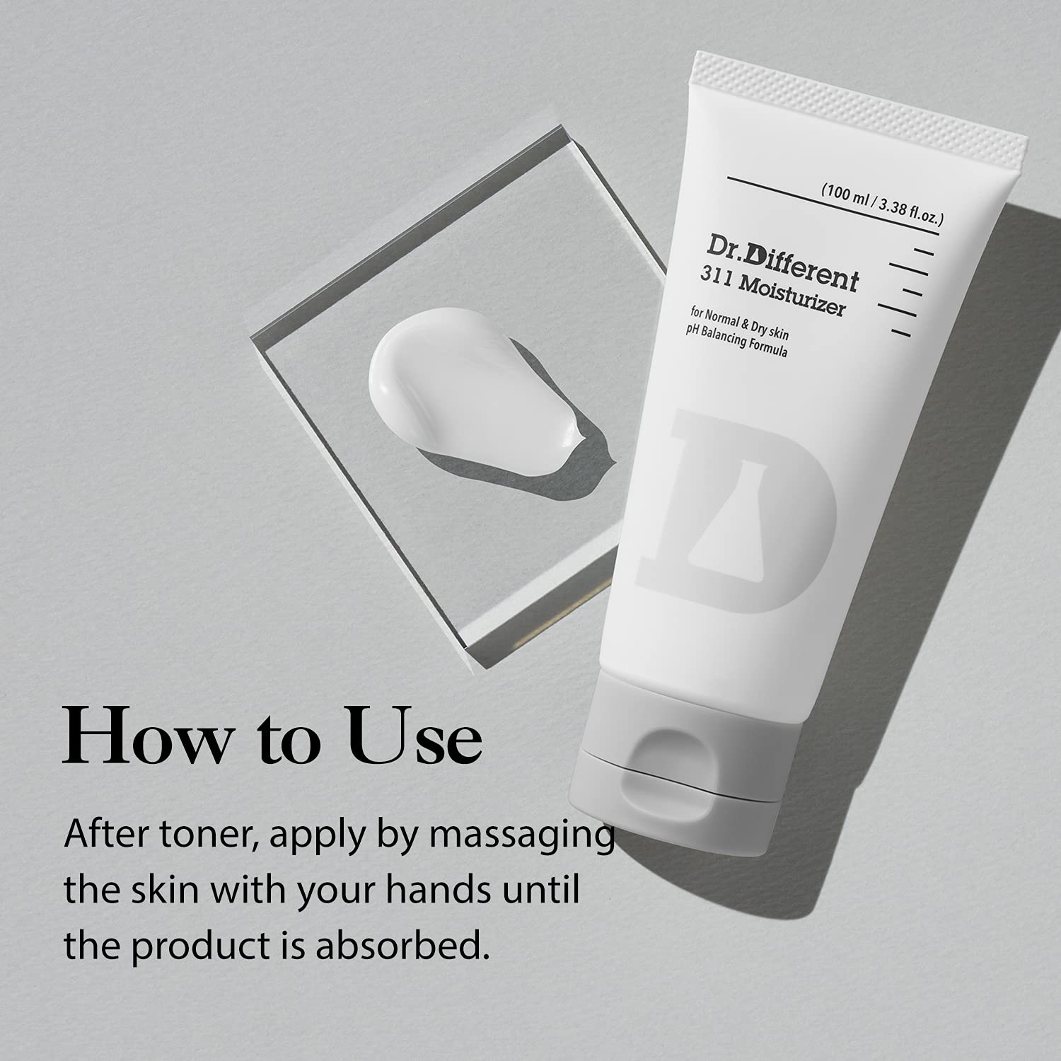 Dr.Different 311 Moisturizer - Ceramide Face Moisturizer for Dry Skin, Hypoallergenic Hydrating and Skin Barrier Facial Cream, 3.38 oz - Image 4