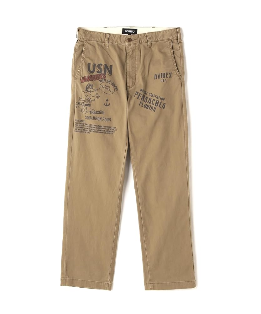 Amazon | [アヴィレックス] 直営店限定 USN STENCIL CHINO PANTS