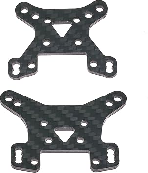 Carbon Fiber Front Rear Shock Absorber Tower RC Upgraded Parts for RLAARLO AM-X12 RC Car