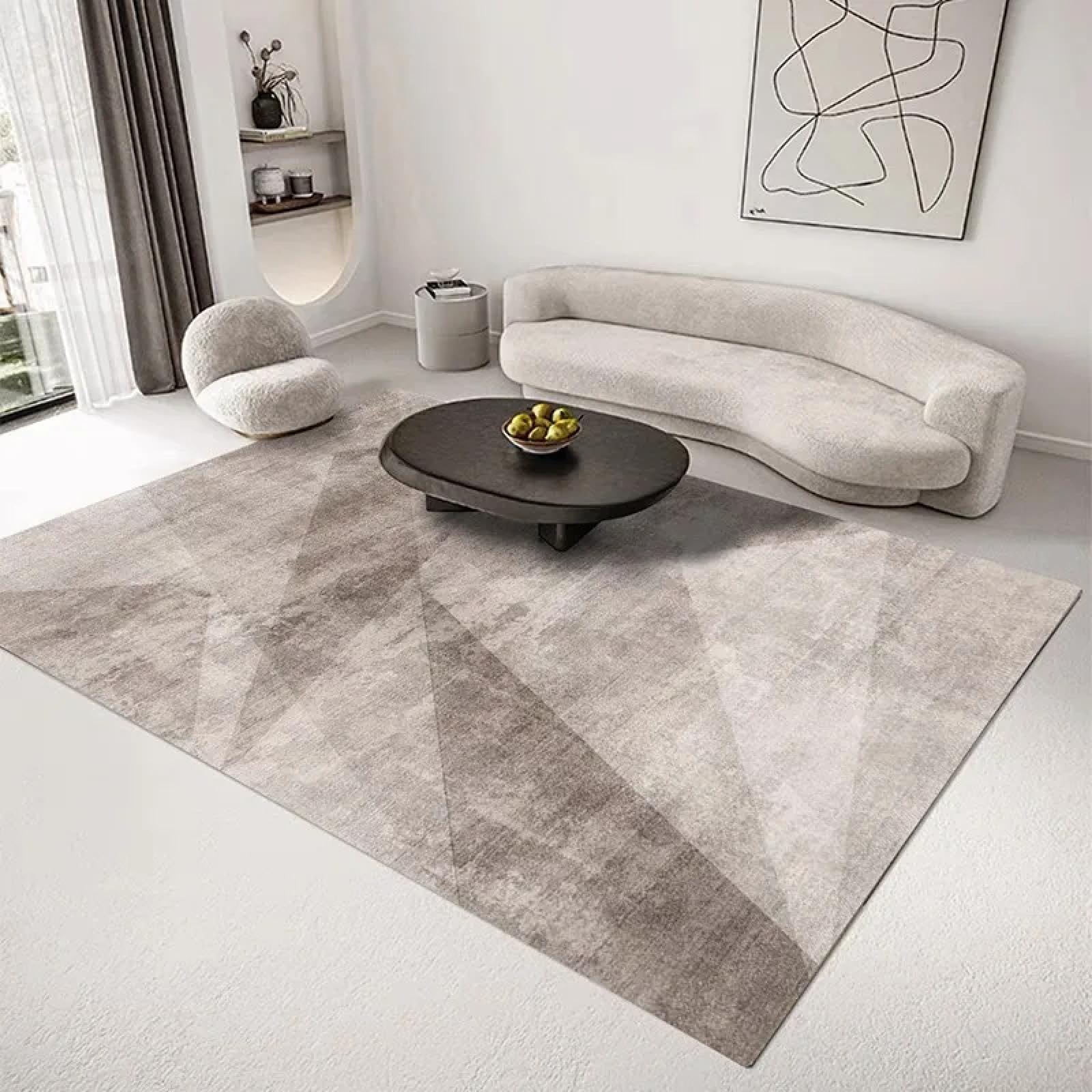 Tapis de Salon Velours Cristal de Style Luxueux | Revêtement de Sol Grand Format 01