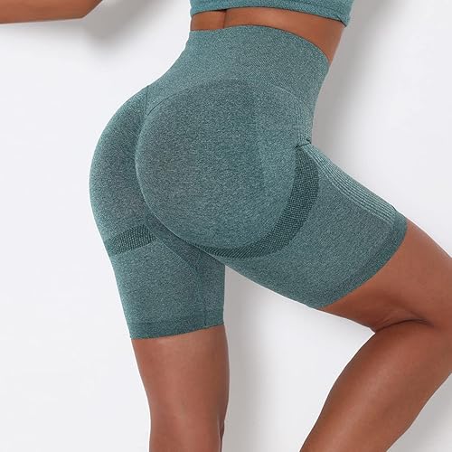 Miniatura 7 de Pantalones cortos de yoga para mujer, pantalones cortos de cintura alta, pantalones cortos de yoga para ciclismo, pantalones cortos de entrenamiento