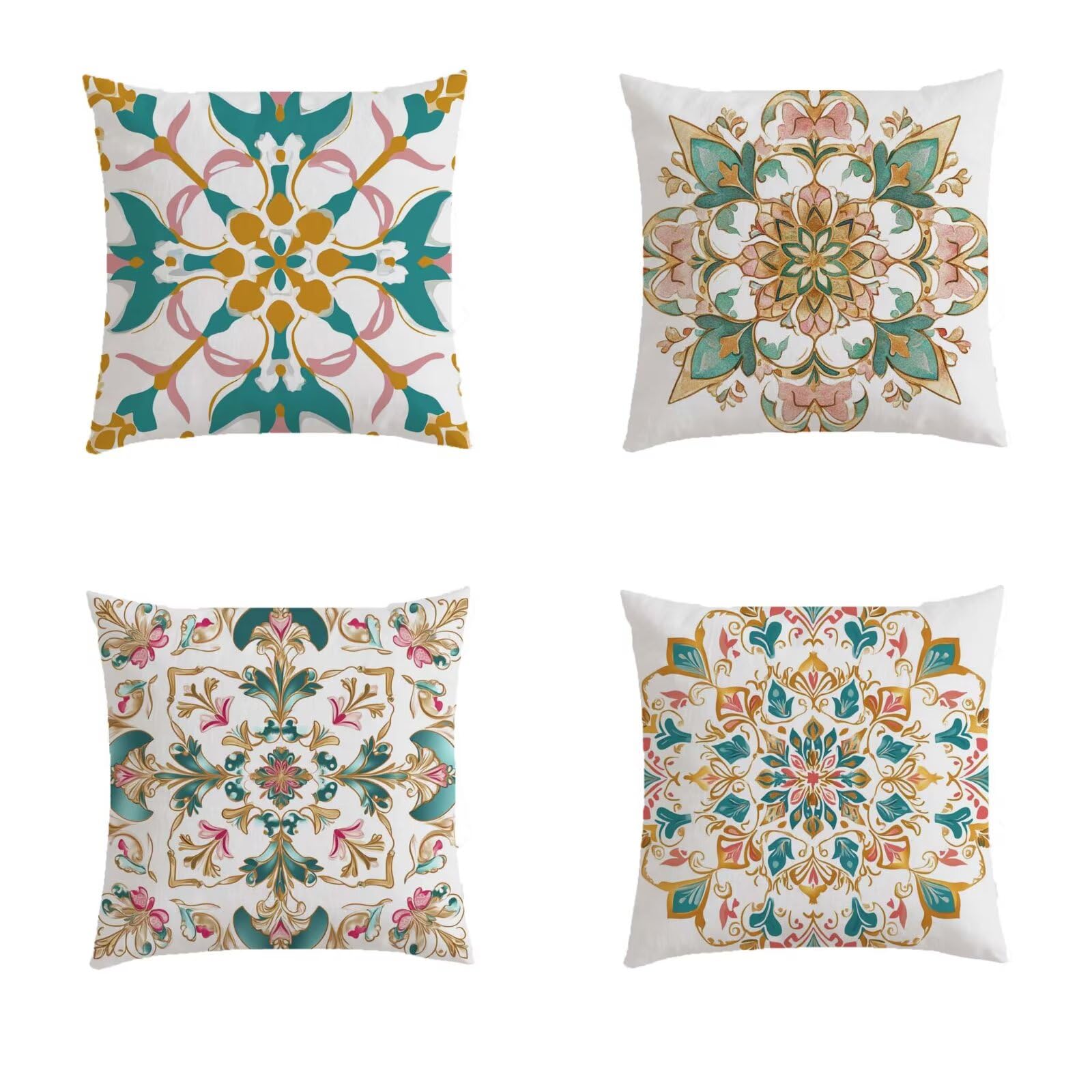 Housse coussin 60x60cm imperméable pour protéger et décorer le banc de jardin