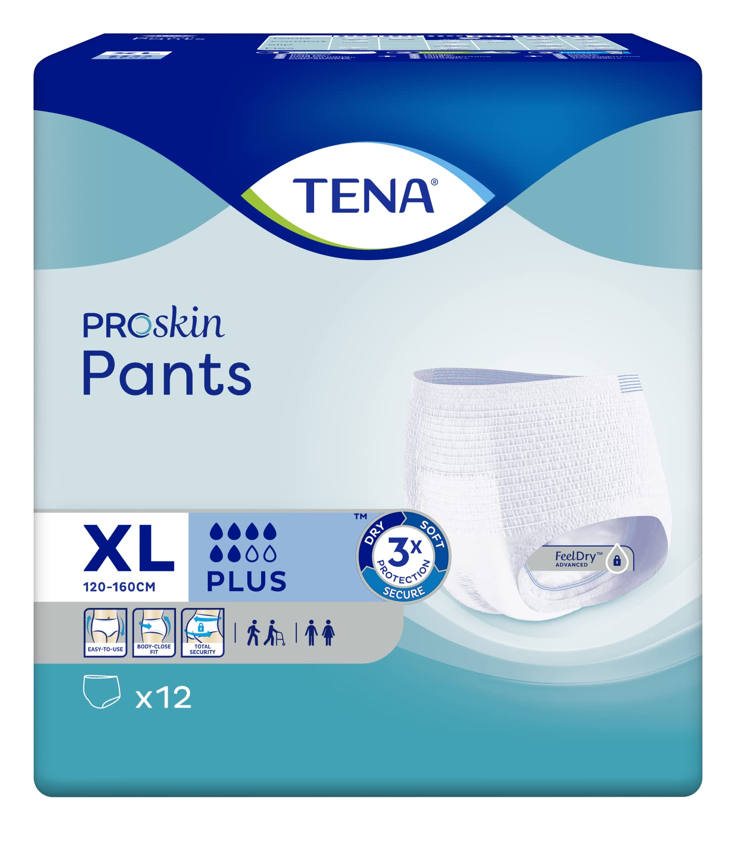 TENA Pants plus XL, Pañales Adultos Desechables (48 unidades)
