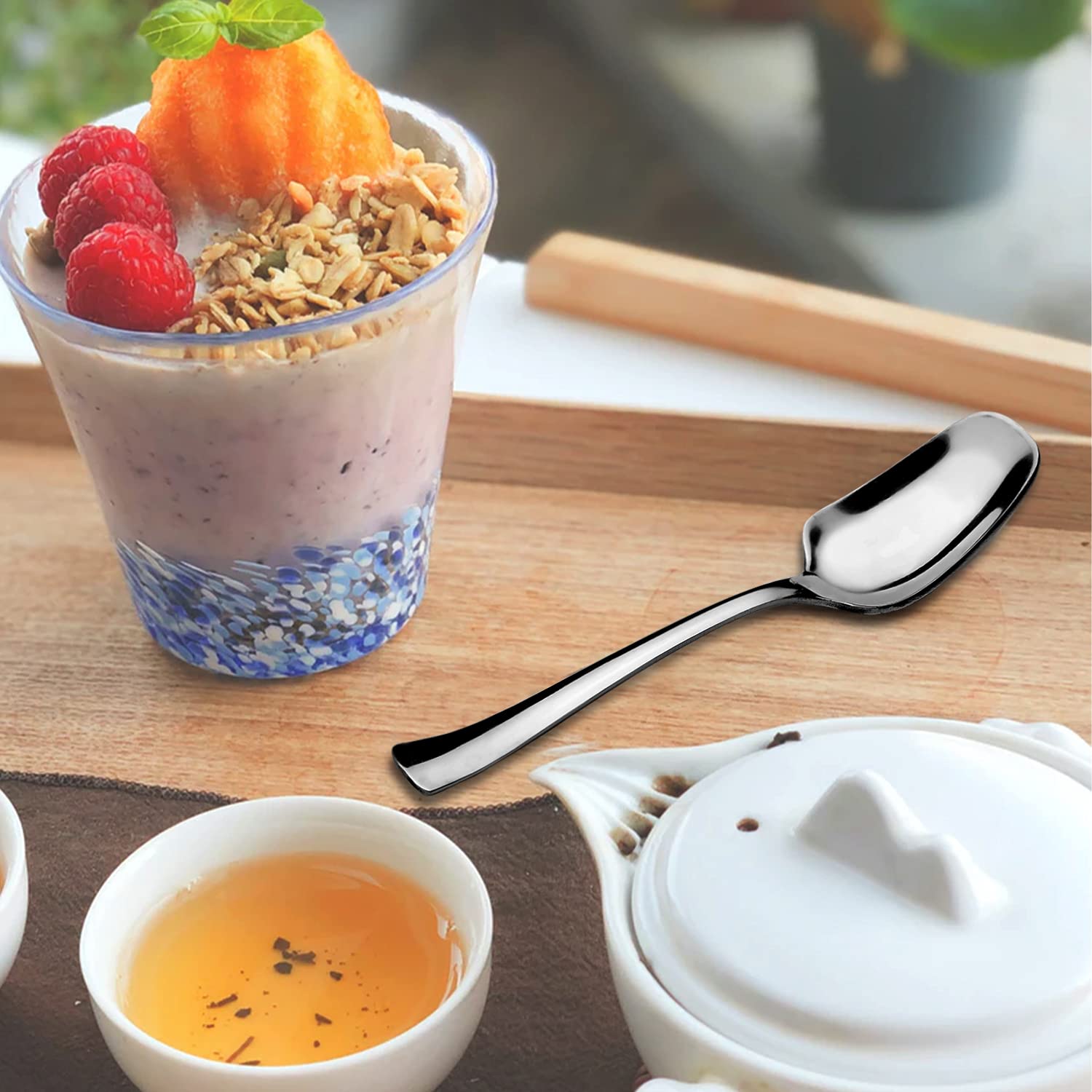 Steren Impex | Stainless Steel Tea Spoon - Arcade, 12 Pieces