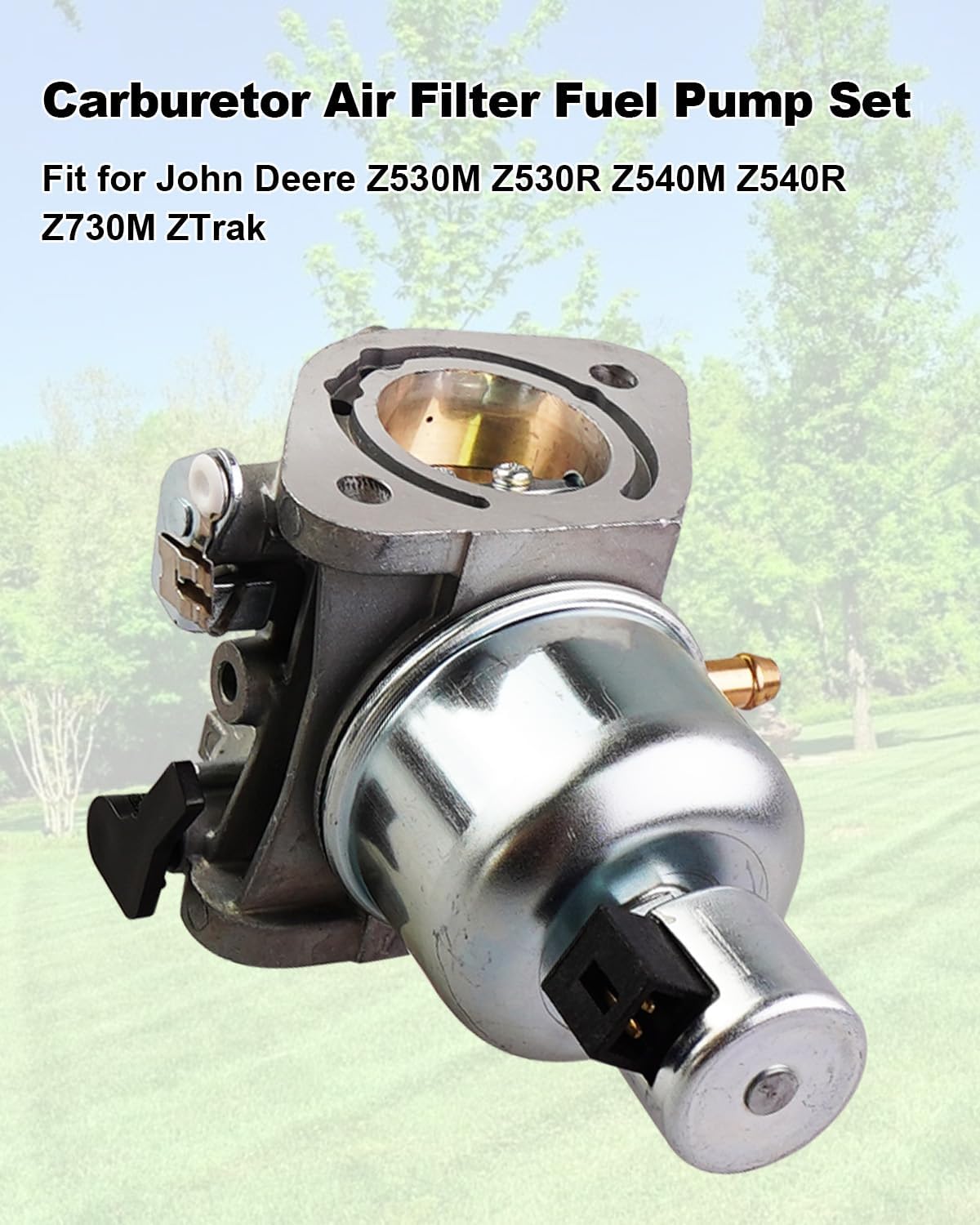 Carburetor Fit for John Deere Z530M Z530R Z540M Z540R Z730M ZTrak Lawn Tractor, Riding Mower Carb with Air Filter Fuel Pump Tune Up Kit