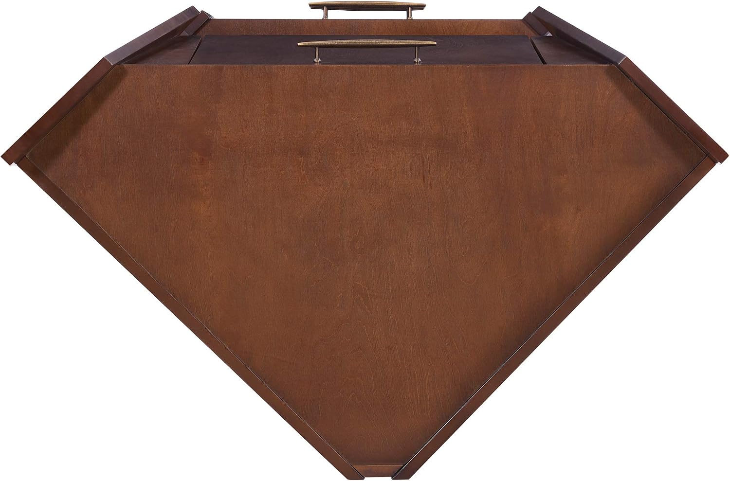 SEI FURNITURE Larson Corner Storage Bar Cabinet, brown.