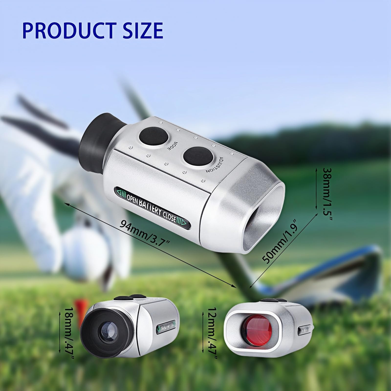 Flintronic Telemetro da Golf, Telemetro Golf 930 Yards, 7X Telemetro Caccia, Telemetro Digitale con Batteria Integrata, per Golf, Tiro al Bersaglio, Caccia