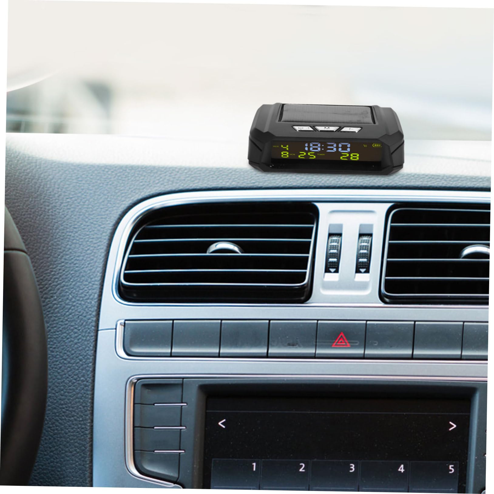 Reloj Digital para Coche con Temperatura y Fecha en Salpicadero