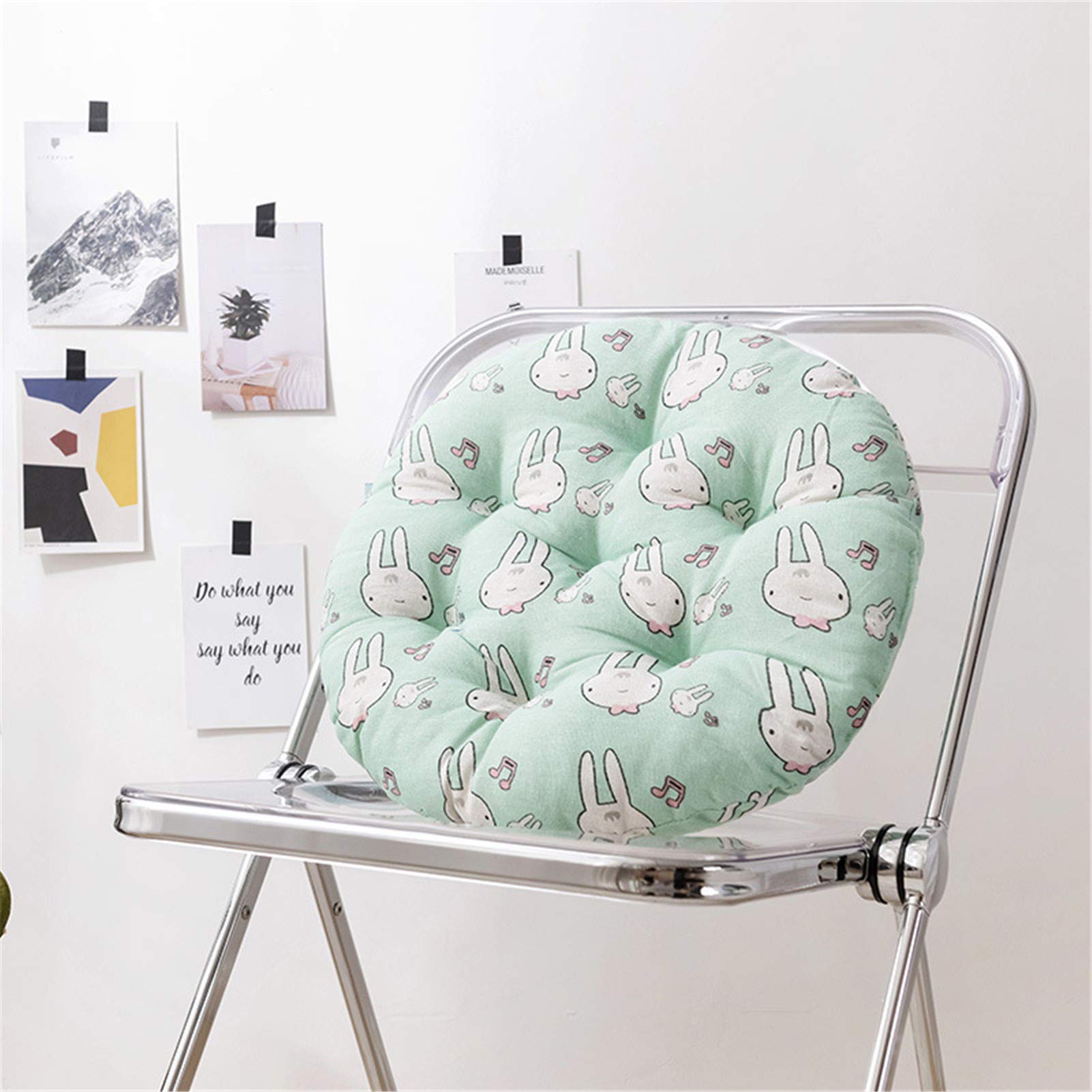 Coussin d'assise contre les chaises dures rond 40 45 50 cm pour sol et jardin