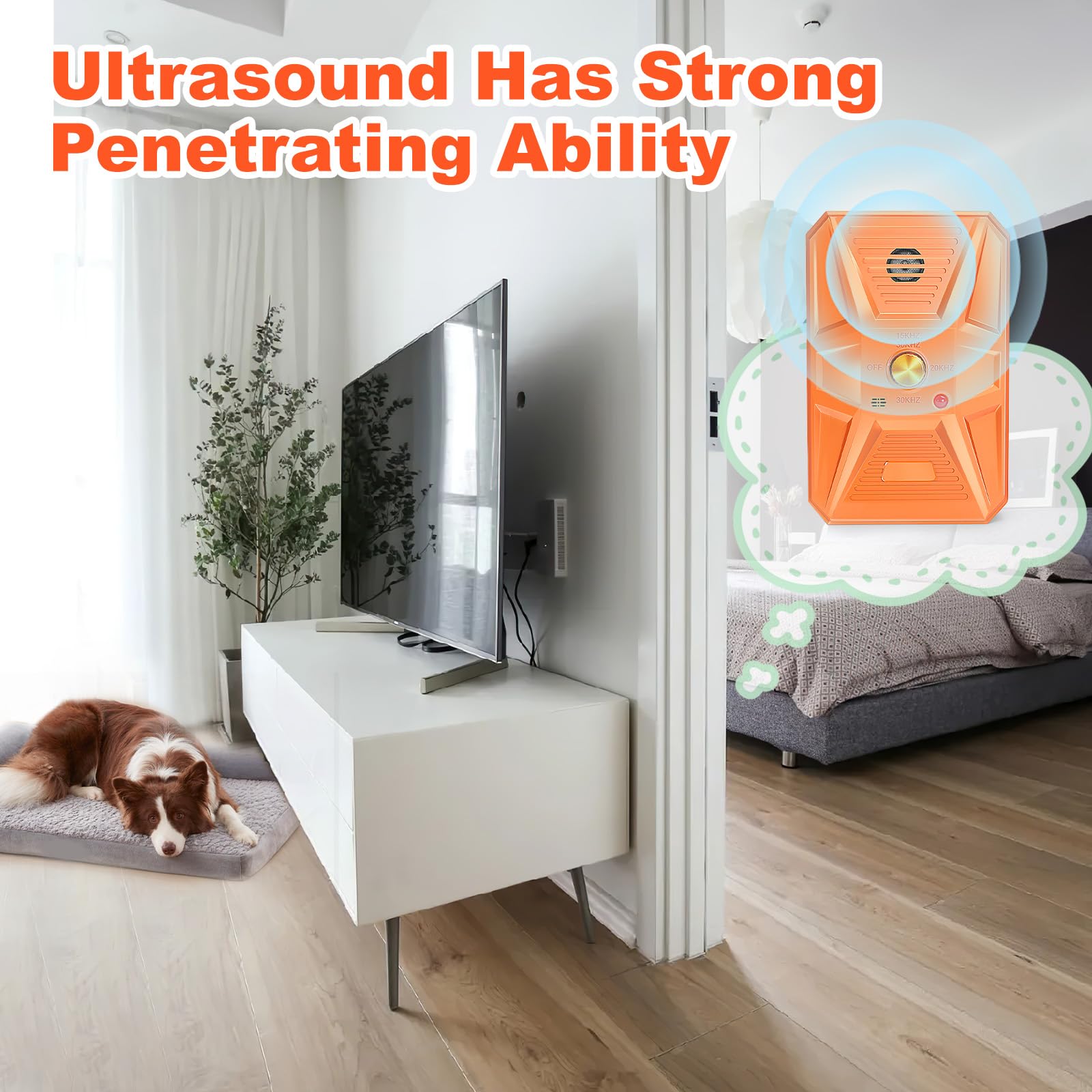 Antibell Für Hunde,3 Ebenen Ultraschall Anti Bell  Produktbild-Vorschau 3