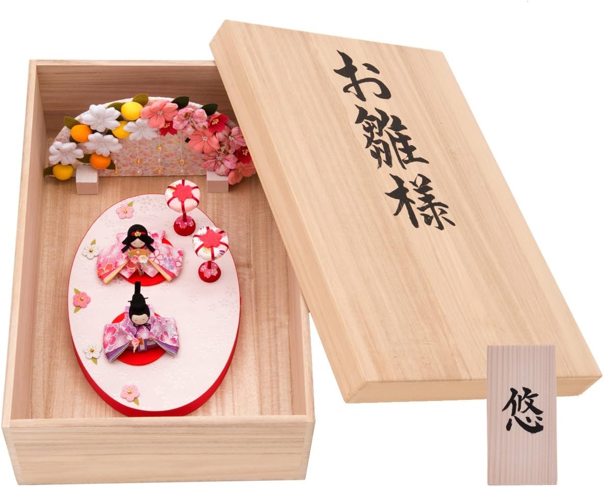 東京久月 雛人形うさぎ付親王飾り収納セット 間口約45×奥行約27×高さ約42㎝
